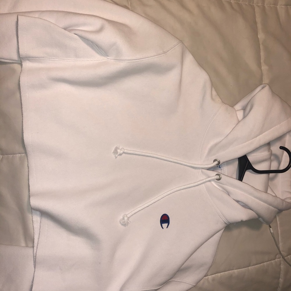 cropped champion hoodie